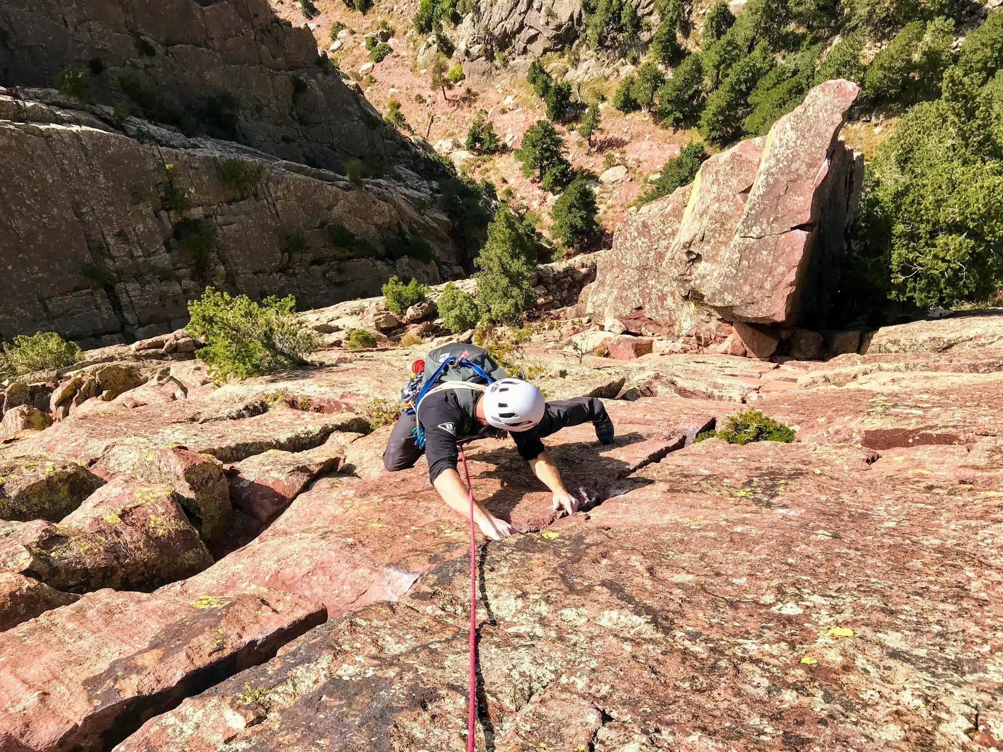 Climbing at Eldorado Canyon