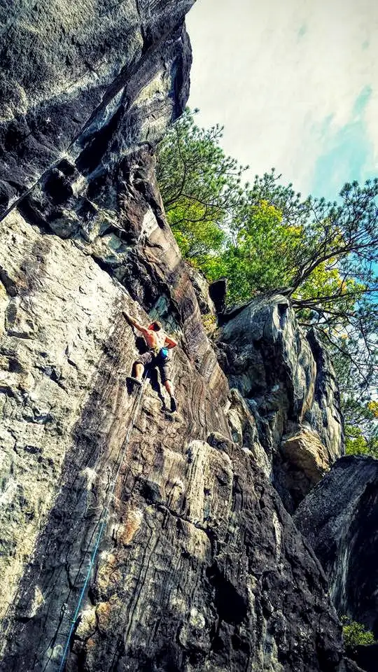 Climbing at Rumney
