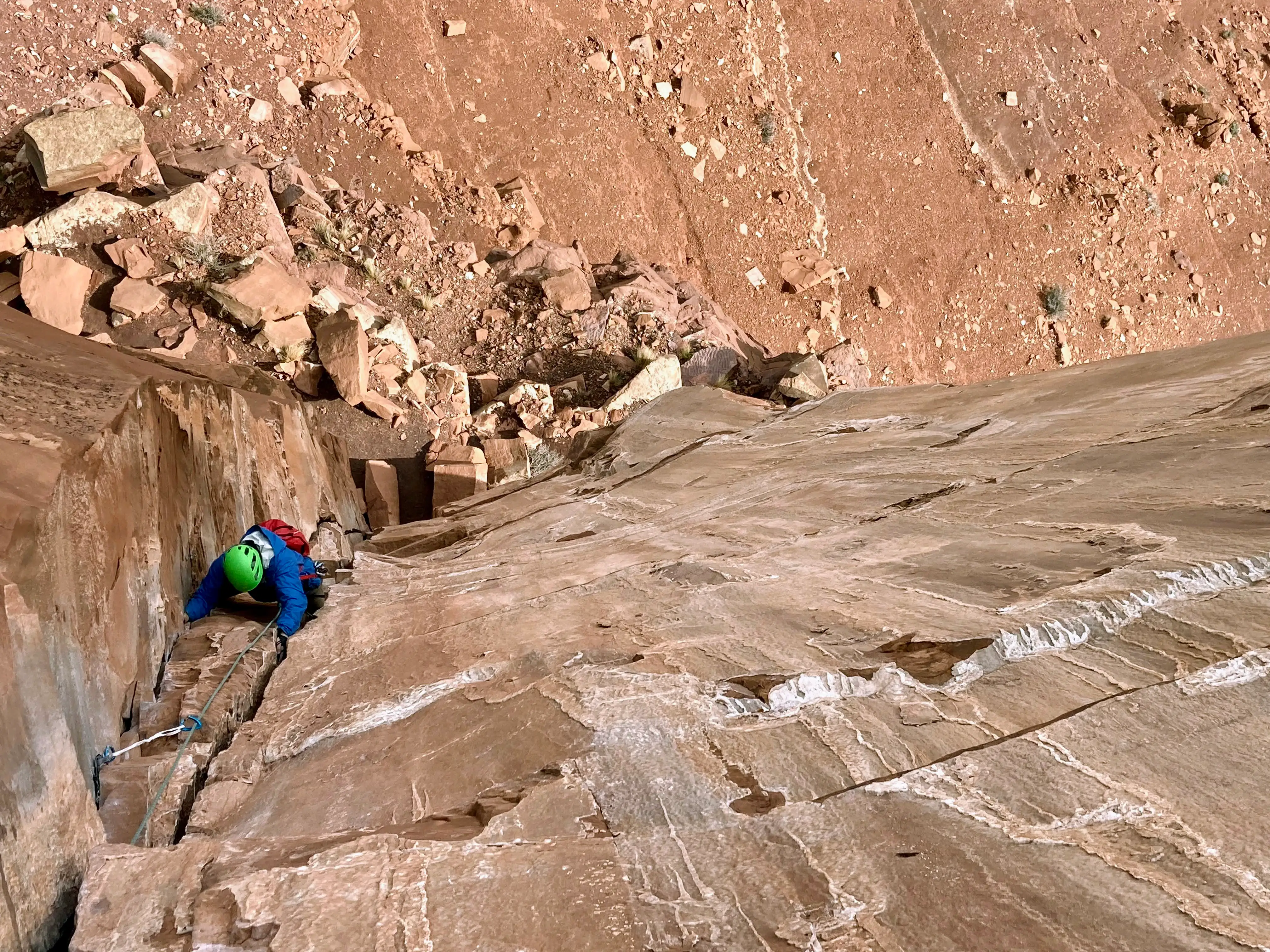 Climbing a Utah tower