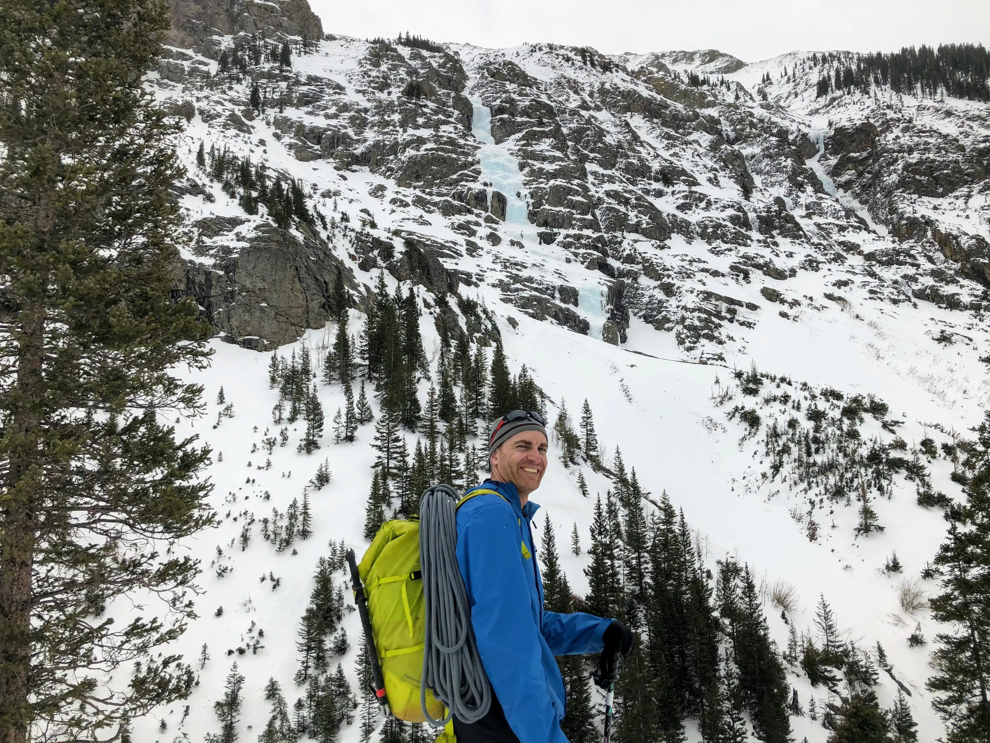 Ice climbing at Silverton